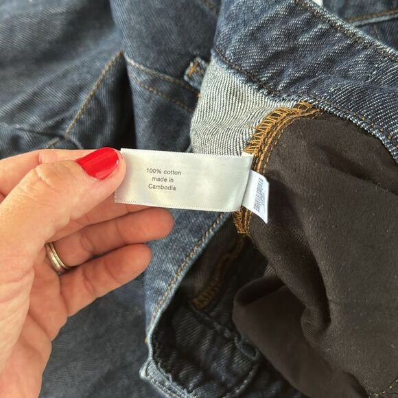 Lane Bryant Women's Dressy Trouser Jeans Sz 26 Mid Rise Classic Plus Blue New - Picture 9 of 11